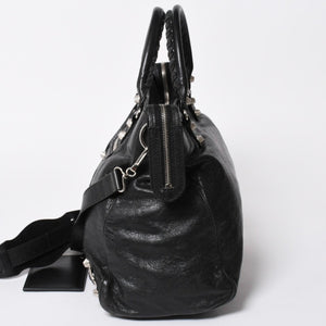 BALENCIAGA バレンシアガ ザ ジャイアント ヴェロ ハンドバッグ 282010 ショルダーバッグ 2WAY ブラック シルバー金具 美品 中古 4a006966
