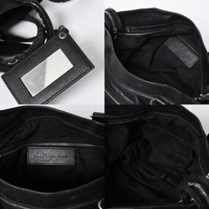 BALENCIAGA バレンシアガ ザ ジャイアント ヴェロ ハンドバッグ 282010 ショルダーバッグ 2WAY ブラック シルバー金具 美品 中古 4a006966