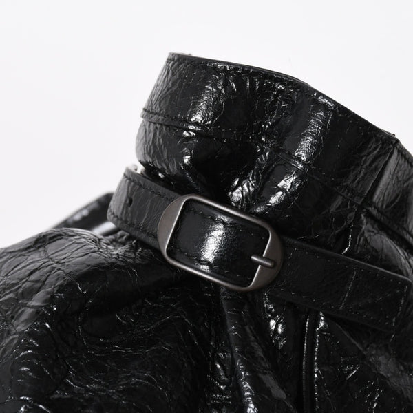 極美品 BALENCIAGA バレンシアガ ル シティ イーストウェスト トートバッグ 845704 ショルダーバッグ 現行モデル ブラック ブロンズ金具 中古 4a006964