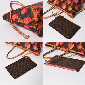 極美品 LOUIS VUITTON ルイヴィトン モノグラム ラマージュ ネヴァーフルMM トートバッグ M41603 モノグラムキャンバス ブラウン ピンク ゴールド金具 中古 4a007065