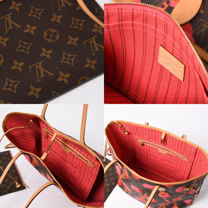 極美品 LOUIS VUITTON ルイヴィトン モノグラム ラマージュ ネヴァーフルMM トートバッグ M41603 モノグラムキャンバス ブラウン ピンク ゴールド金具 中古 4a007065