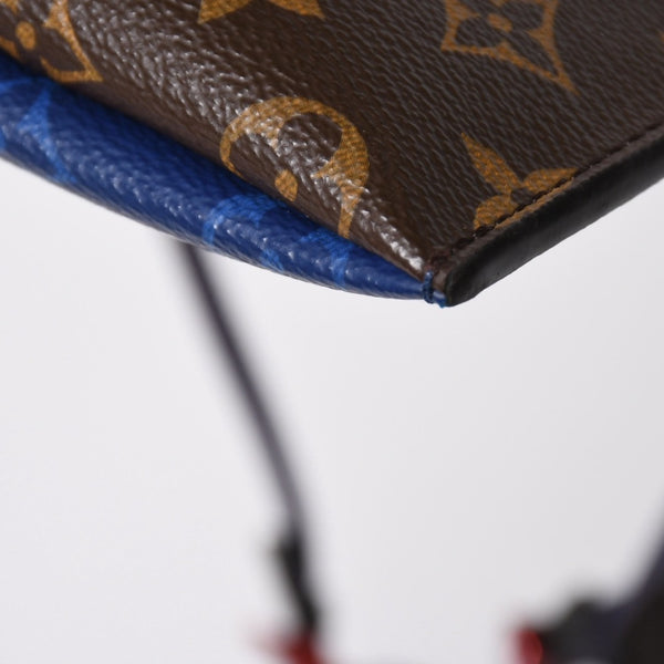 極美品 LOUIS VUITTON ルイヴィトンパシフィック スプリット サコッシュ M43854 モノグラム コバルト ブルー 中古 4a006937