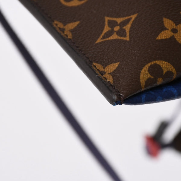 極美品 LOUIS VUITTON ルイヴィトンパシフィック スプリット サコッシュ M43854 モノグラム コバルト ブルー 中古 4a006937