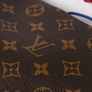 極美品 LOUIS VUITTON ルイヴィトンパシフィック スプリット サコッシュ M43854 モノグラム コバルト ブルー 中古 4a006937