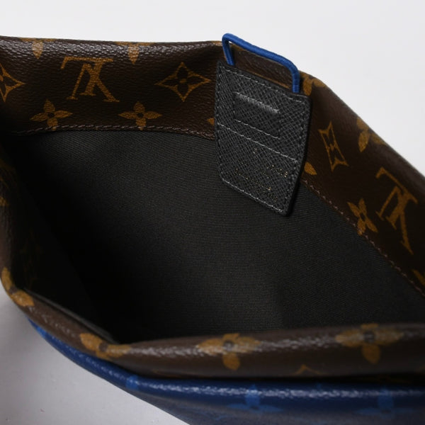 極美品 LOUIS VUITTON ルイヴィトンパシフィック スプリット サコッシュ M43854 モノグラム コバルト ブルー 中古 4a006937