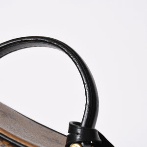 極美品 LOUIS VUITTON ルイヴィトン ヴァニティー・チェーン ポーチ モノグラム・リバース M47125 ブラウン ゴールド金具 中古 4a007059