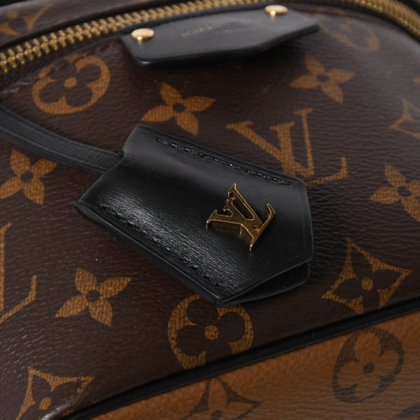 極美品 LOUIS VUITTON ルイヴィトン ヴァニティー・チェーン ポーチ モノグラム・リバース M47125 ブラウン ゴールド金具 中古 4a007059
