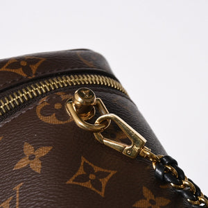 極美品 LOUIS VUITTON ルイヴィトン ヴァニティー・チェーン ポーチ モノグラム・リバース M47125 ブラウン ゴールド金具 中古 4a007059