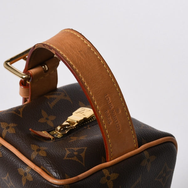 LOUIS VUITTON ルイヴィトン ロッカー ドップ キット クラッチポーチバッグ M83112 ブラウン ゴールド金具 美品 中古 4a006939