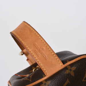 LOUIS VUITTON ルイヴィトン ロッカー ドップ キット クラッチポーチバッグ M83112 ブラウン ゴールド金具 美品 中古 4a006939
