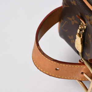 LOUIS VUITTON ルイヴィトン ロッカー ドップ キット クラッチポーチバッグ M83112 ブラウン ゴールド金具 美品 中古 4a006939
