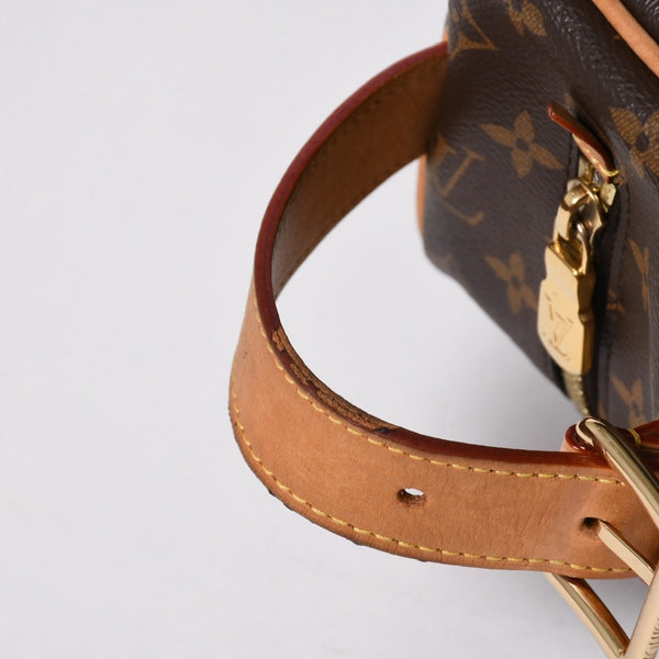 LOUIS VUITTON ルイヴィトン ロッカー ドップ キット クラッチポーチバッグ M83112 ブラウン ゴールド金具 美品 中古 4a006939