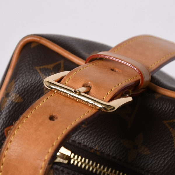 LOUIS VUITTON ルイヴィトン ロッカー ドップ キット クラッチポーチバッグ M83112 ブラウン ゴールド金具 美品 中古 4a006939