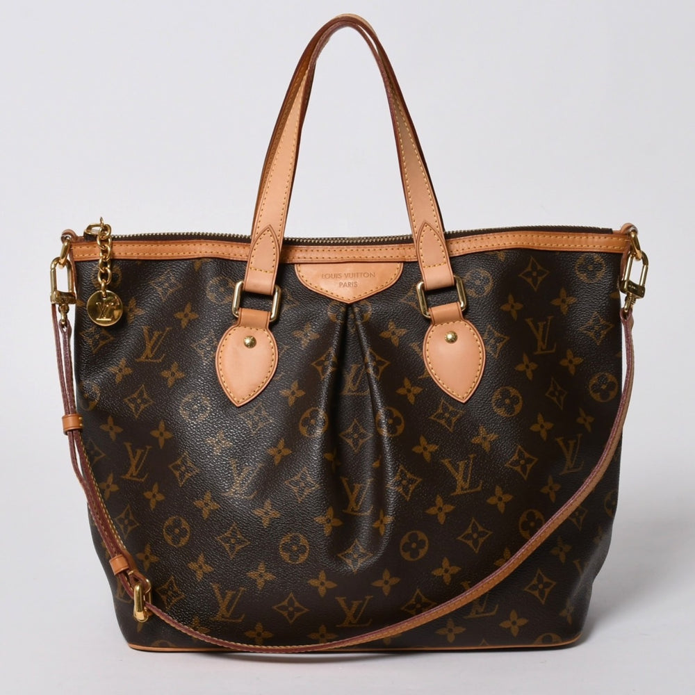 極美品 LOUIS VUITTON ルイヴィトン パレルモPM ハンドバッグ M40145 モノグラム 2WAY PVC レザー ゴールド金具 中古 4a006935
