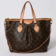 極美品 LOUIS VUITTON ルイヴィトン パレルモPM ハンドバッグ M40145 モノグラム 2WAY PVC レザー ゴールド金具 中古 4a006935