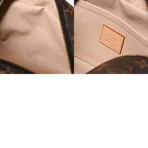 LOUIS VUITTON ルイヴィトン ロッカー ドップ キット クラッチポーチバッグ M83112 ブラウン ゴールド金具 美品 中古 4a006939