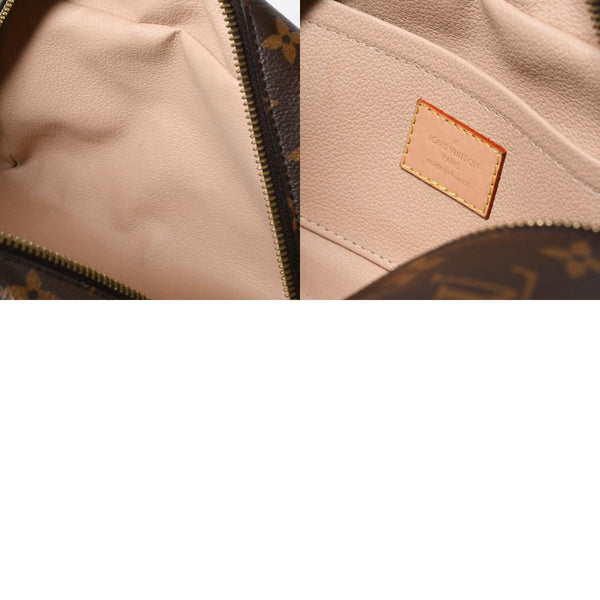 LOUIS VUITTON ルイヴィトン ロッカー ドップ キット クラッチポーチバッグ M83112 ブラウン ゴールド金具 美品 中古 4a006939