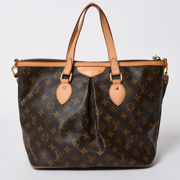 極美品 LOUIS VUITTON ルイヴィトン パレルモPM ハンドバッグ M40145 モノグラム 2WAY PVC レザー ゴールド金具 中古 4a006935