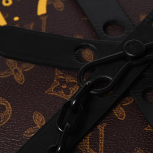 新品同様 LOUIS VUITTON ルイヴィトン ホイール ボックス ショルダーバッグ M59706 モノグラムキャンバス カーフレザー マッドブラック金具 中古 4a007198
