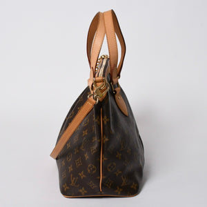 極美品 LOUIS VUITTON ルイヴィトン パレルモPM ハンドバッグ M40145 モノグラム 2WAY PVC レザー ゴールド金具 中古 4a006935