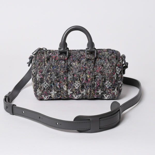 極美品 LOUISVUITTON ルイヴィトン キーポルXS モノグラムフェルト ツイード リサイクル M80821 マルチ 2WAY 中古 4a007158