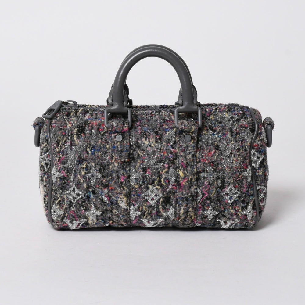 極美品 LOUISVUITTON ルイヴィトン キーポルXS モノグラムフェルト ツイード リサイクル M80821 マルチ 2WAY 中古 4a007158