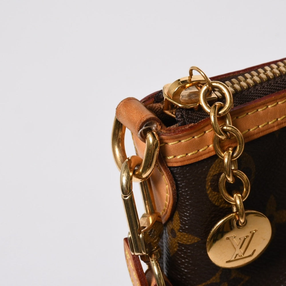 極美品 LOUIS VUITTON ルイヴィトン パレルモPM ハンドバッグ M40145 モノグラム 2WAY PVC レザー ゴールド金具 中古 4a006935