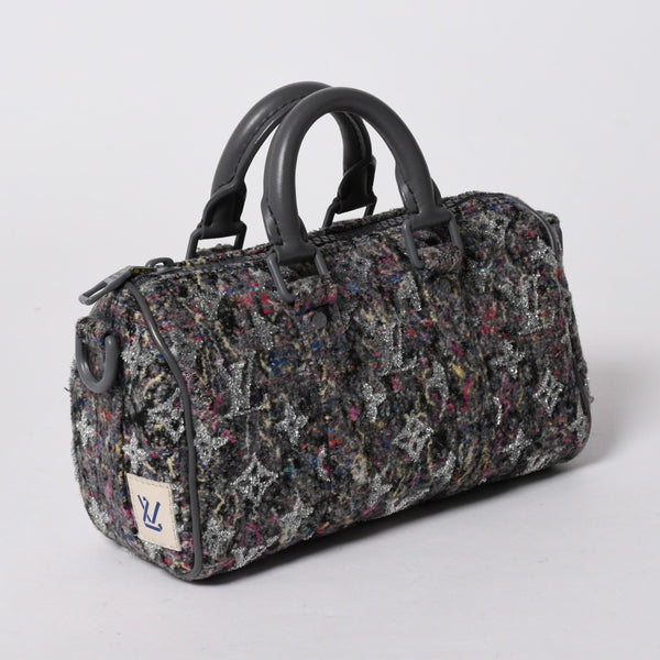 極美品 LOUISVUITTON ルイヴィトン キーポルXS モノグラムフェルト ツイード リサイクル M80821 マルチ 2WAY 中古 4a007158