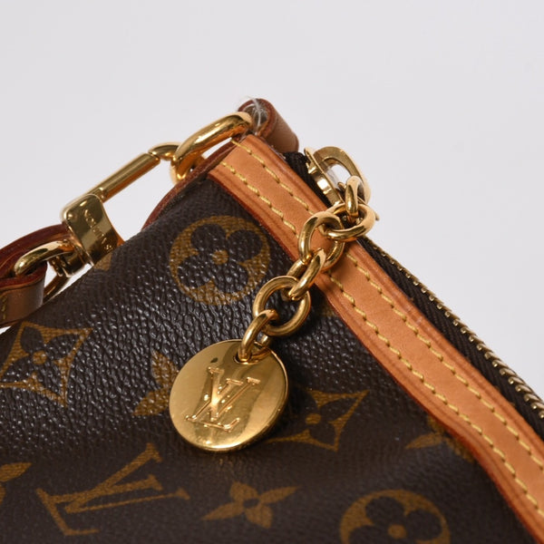 極美品 LOUIS VUITTON ルイヴィトン パレルモPM ハンドバッグ M40145 モノグラム 2WAY PVC レザー ゴールド金具 中古 4a006935