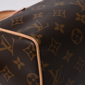 極美品 LOUIS VUITTON ルイヴィトン ハンドバッグ スピーディバンドリエール20 M46222 レザー PVC ブラウン ゴールド金具 中古 4a007154