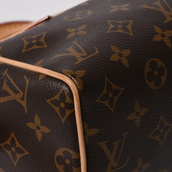 極美品 LOUIS VUITTON ルイヴィトン ハンドバッグ スピーディバンドリエール20 M46222 レザー PVC ブラウン ゴールド金具 中古 4a007154