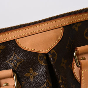 極美品 LOUIS VUITTON ルイヴィトン パレルモPM ハンドバッグ M40145 モノグラム 2WAY PVC レザー ゴールド金具 中古 4a006935
