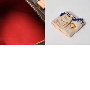 極美品 LOUIS VUITTON ルイヴィトン ハンドバッグ スピーディバンドリエール20 M46222 レザー PVC ブラウン ゴールド金具 中古 4a007154