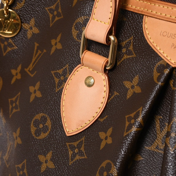 極美品 LOUIS VUITTON ルイヴィトン パレルモPM ハンドバッグ M40145 モノグラム 2WAY PVC レザー ゴールド金具 中古 4a006935