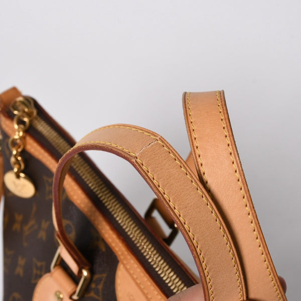 極美品 LOUIS VUITTON ルイヴィトン パレルモPM ハンドバッグ M40145 モノグラム 2WAY PVC レザー ゴールド金具 中古 4a006935