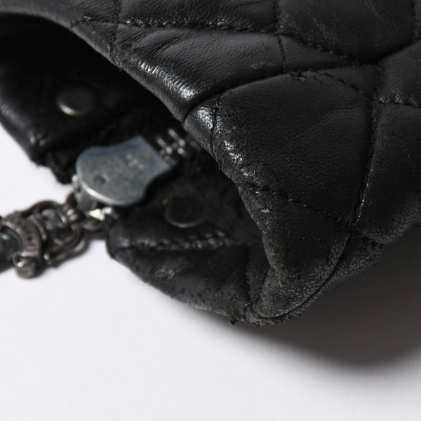 CHROME HEARTS クロムハーツ レザージャケット ダガージップ ライダース クロスボタン クロスモチーフ ブラック シルバー 中古 4a007366