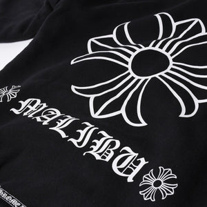 CHROME HEARTS クロムハーツ ジップアップフーディー パーカー サイズS CHプラス スクロールラベル マリブ サーマル 美品 中古 4a007359