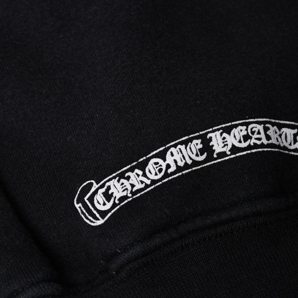 CHROME HEARTS クロムハーツ ジップアップフーディー パーカー サイズS CHプラス スクロールラベル マリブ サーマル 美品 中古 4a007359