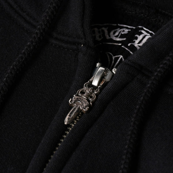 CHROME HEARTS クロムハーツ ジップアップフーディー パーカー サイズS CHプラス スクロールラベル マリブ サーマル 美品 中古 4a007359