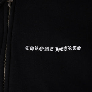 CHROME HEARTS クロムハーツ ジップアップフーディー パーカー サイズS CHプラス スクロールラベル マリブ サーマル 美品 中古 4a007359
