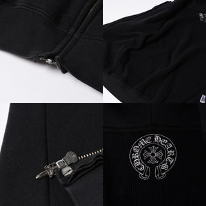 CHROME HEARTS クロムハーツ ジップアップフーディー パーカー サイズS CHプラス スクロールラベル マリブ サーマル 美品 中古 4a007359