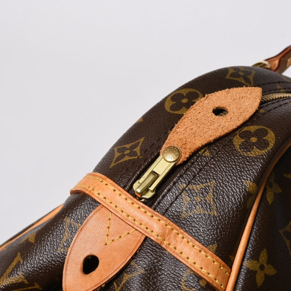 極美品 LOUIS VUITTON ルイヴィトン モントルグイユ PM ハンドバッグ M95565 PVC ヌメ革 ブラウン ゴールド金具 中古 4a006972