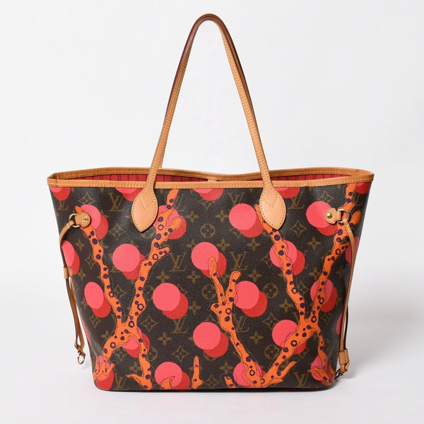 極美品 LOUIS VUITTON ルイヴィトン モノグラム ラマージュ ネヴァーフルMM トートバッグ M41603 モノグラムキャンバス ブラウン ピンク ゴールド金具 中古 4a007065
