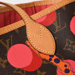 極美品 LOUIS VUITTON ルイヴィトン モノグラム ラマージュ ネヴァーフルMM トートバッグ M41603 モノグラムキャンバス ブラウン ピンク ゴールド金具 中古 4a007065