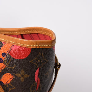 極美品 LOUIS VUITTON ルイヴィトン モノグラム ラマージュ ネヴァーフルMM トートバッグ M41603 モノグラムキャンバス ブラウン ピンク ゴールド金具 中古 4a007065
