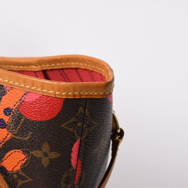極美品 LOUIS VUITTON ルイヴィトン モノグラム ラマージュ ネヴァーフルMM トートバッグ M41603 モノグラムキャンバス ブラウン ピンク ゴールド金具 中古 4a007065