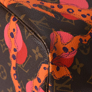 極美品 LOUIS VUITTON ルイヴィトン モノグラム ラマージュ ネヴァーフルMM トートバッグ M41603 モノグラムキャンバス ブラウン ピンク ゴールド金具 中古 4a007065