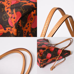 極美品 LOUIS VUITTON ルイヴィトン モノグラム ラマージュ ネヴァーフルMM トートバッグ M41603 モノグラムキャンバス ブラウン ピンク ゴールド金具 中古 4a007065