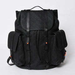 極美品 LOUIS VUITTON ルイヴィトン リュック クリストファーGM モノグラム・トリヨン M53285 ブラック 中古 4a006990
