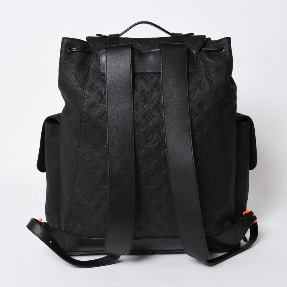 極美品 LOUIS VUITTON ルイヴィトン リュック クリストファーGM モノグラム・トリヨン M53285 ブラック 中古 4a006990